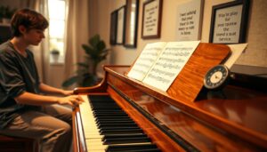 beginner piano practice routine