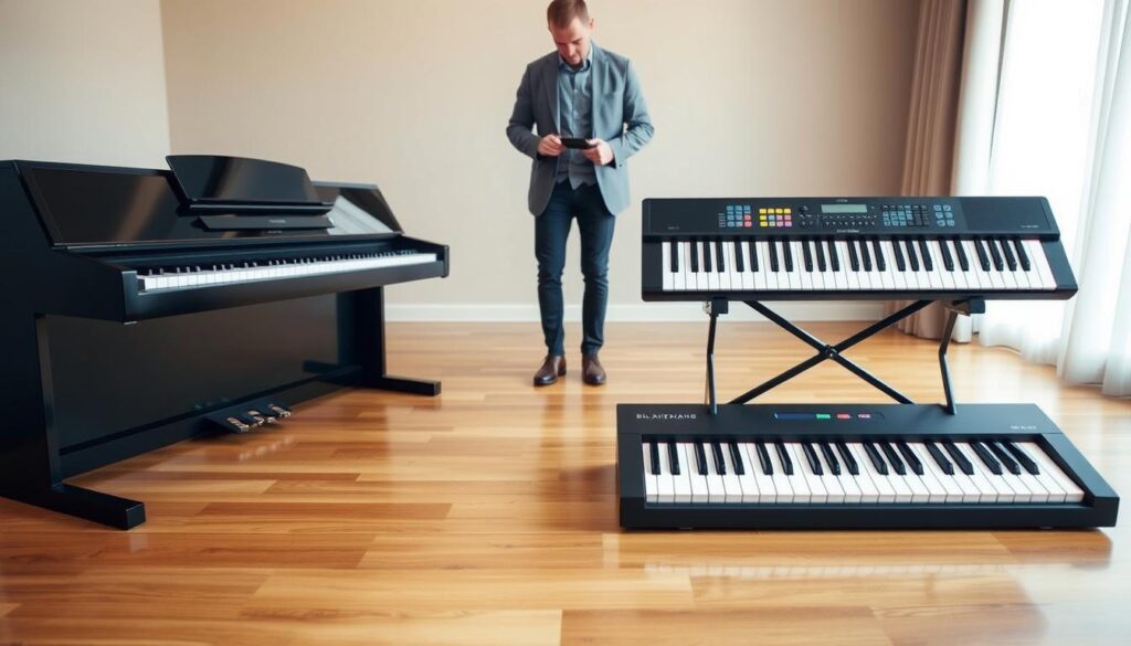 digital piano vs keyboard