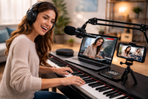 Livestream-Ready Pianos