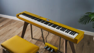 digital piano brown