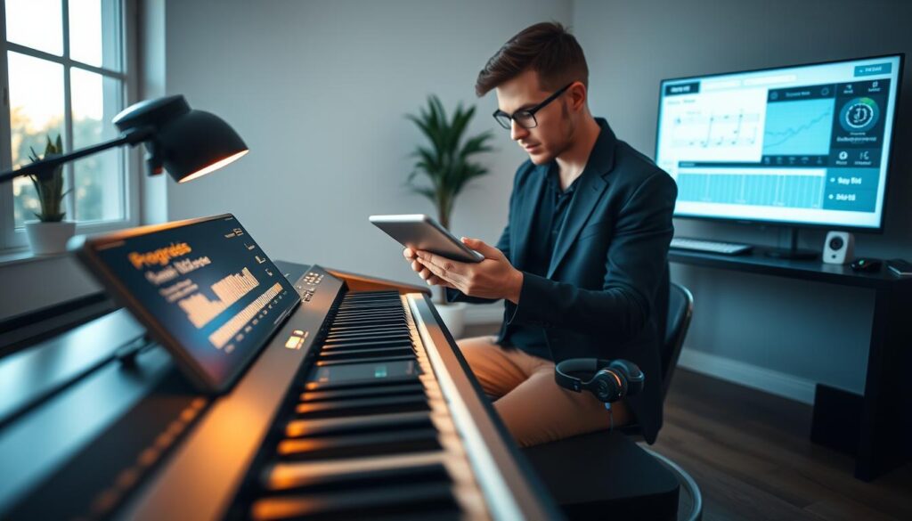 tracking progress with technology